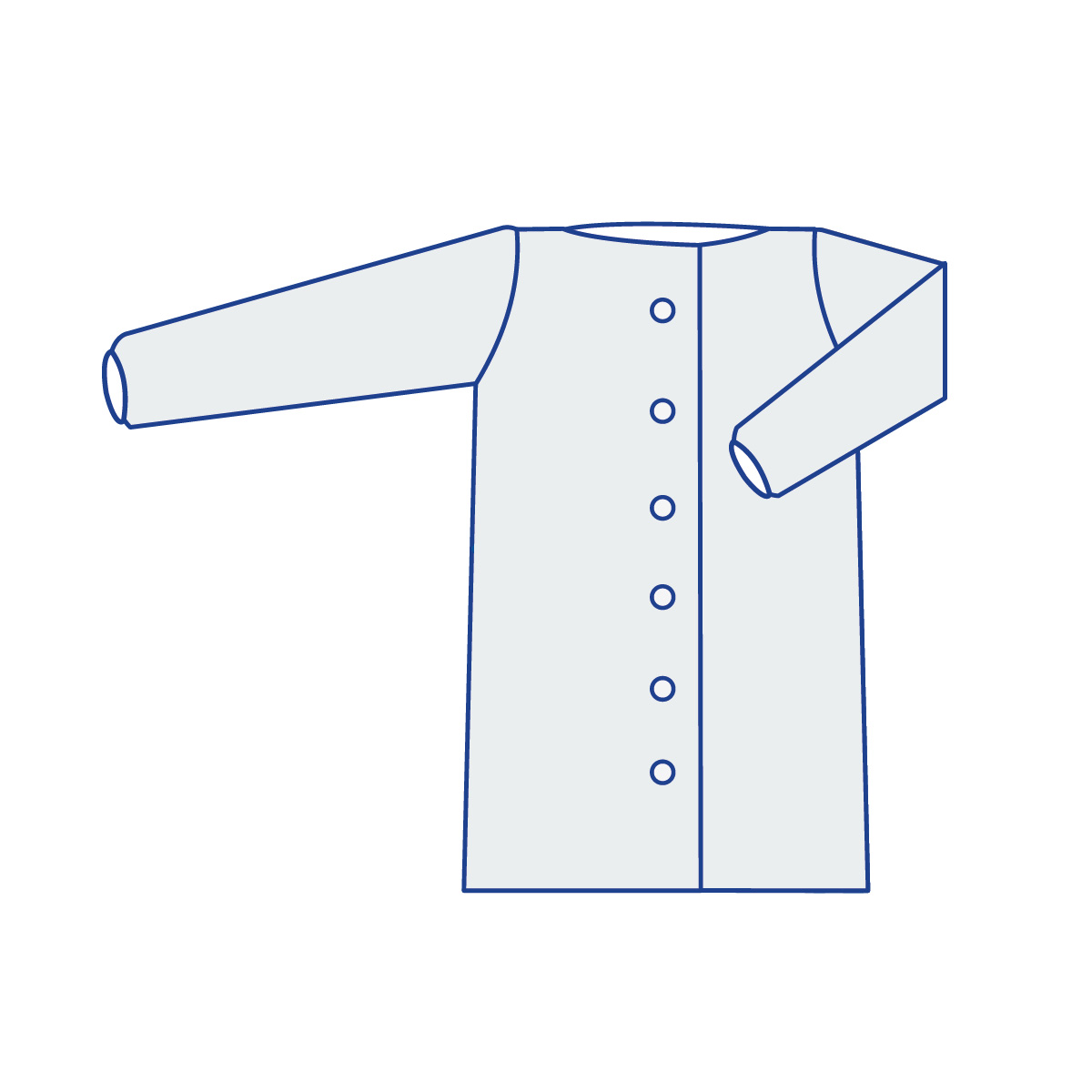 Халат медичний для відвідувача Taipan-Pharm нестерильний (TPN0611058)